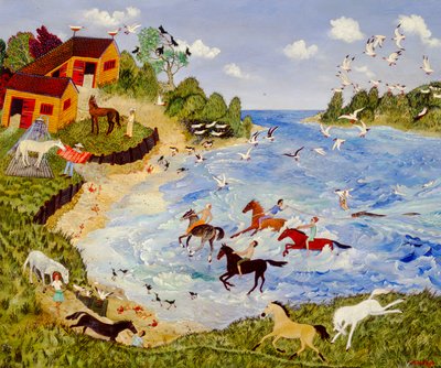 Quartos de verão, 2009 (acrílico) de Anna Pugh