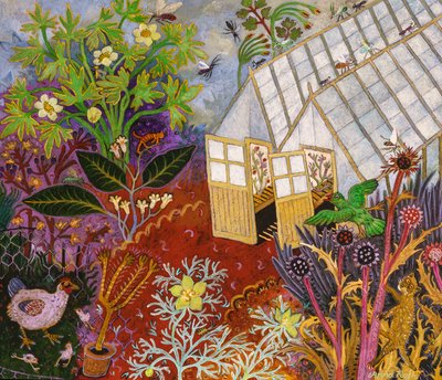 A estufa, 2017 (acrílico) de Anna Pugh