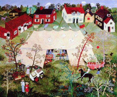 À espera do vigário, 2010 (acrílico) de Anna Pugh