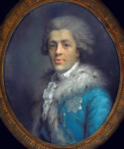 Retrato do Conde Ignacy Potocki (1750-1809). (Retrato do conde Roman Ignacy Franciszek Potocki). Trabalho de Anna Gault de Saint Germain (Rajecka) (ca. 1760-1832), pastel sobre papel, ca. 1784. Arte polaca de Anna Rajecka Gault de Saint Germain