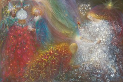 Nasce uma criança, 2013 (óleo sobre linho belga) de Annael Anelia Pavlova