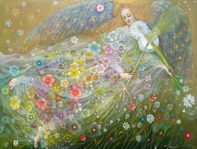 Anjo do Trigo, 2018 (óleo sobre linho belga) de Annael Anelia Pavlova