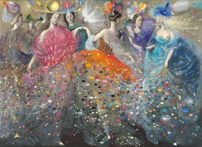 Dança das Musas, 2009 (óleo sobre linho belga) de Annael Anelia Pavlova