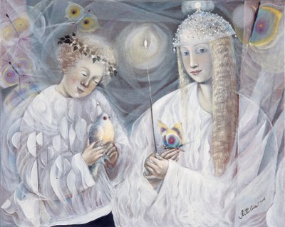Gemini, 2006 (óleo sobre linho belga) de Annael Anelia Pavlova