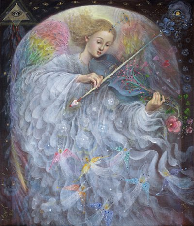 Anjo da Guarda, 2019 (óleo sobre linho belga) de Annael Anelia Pavlova