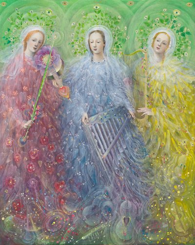 Missa a três vozes, 2016 (óleo sobre linho belga) de Annael Anelia Pavlova