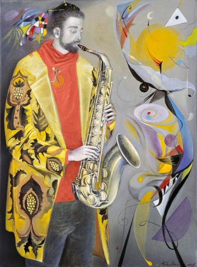 A Alegria do outono - segundo a música de Paul Hindemith, 2005 (óleo sobre linho belga) de Annael Anelia Pavlova