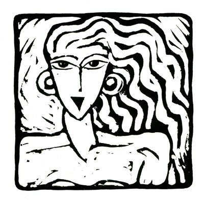 Horóscopo (Virgem), 2017 (impressão em linho) de Annalisa Morrocco