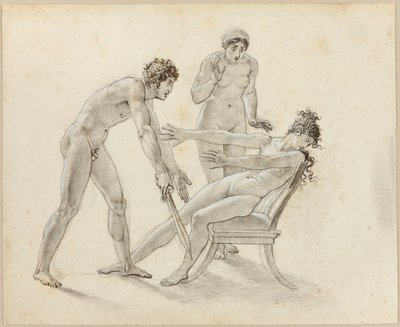 Hermione rejeitando Orestes de Anne-Louis Girodet de Roucy-Trioson