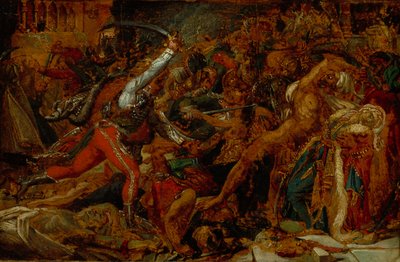 Esboço para "A Revolta no Cairo" de Anne-Louis Girodet de Roucy-Trioson