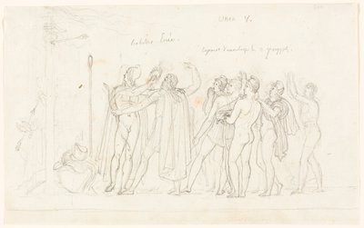 O Jogo de Tiro com Arco, da Eneida, Livro V de Anne-Louis Girodet de Roucy-Trioson