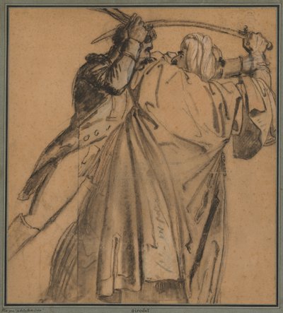 Dois árabes, para a revolta do Cairo de Anne-Louis Girodet de Roucy-Trioson