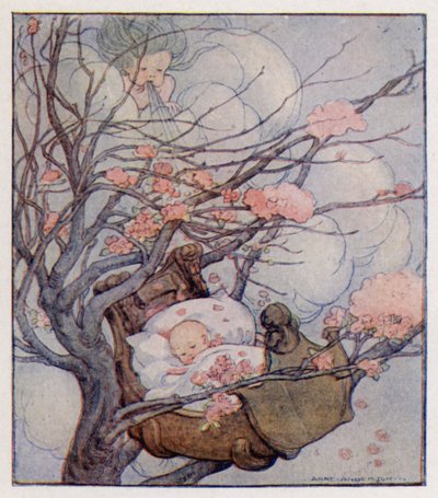 Rima de berçário: Hush-A-Bye, Baby, On The Tree Top (cor litho) de Anne (after) Anderson