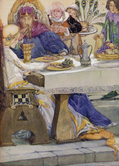 O Príncipe Sapo (cor litho) de Anne (after) Anderson