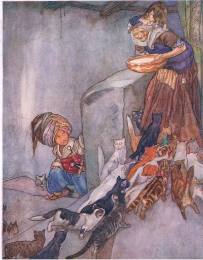 Leite para a família, de O Grande Livro para Crianças (Herbert Strang), publicado por Humphrey Milford, Oxford University Press, c.1920 de Anne Anderson