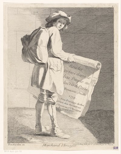 Rondreizende prentverkoper
Marchand d