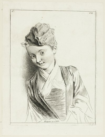 Cabeça de mulher de Anne Claude Philippe Caylus