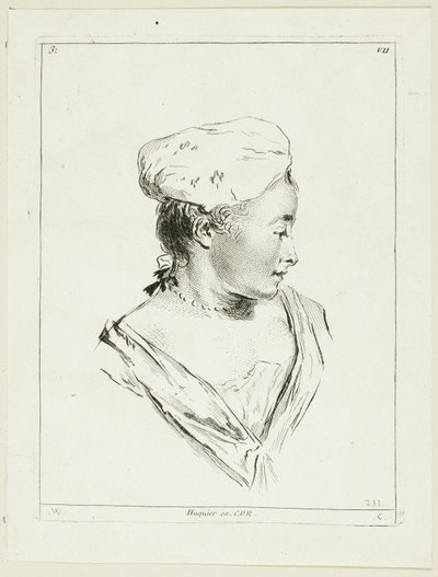 Cabeça de mulher de Anne Claude Philippe Caylus
