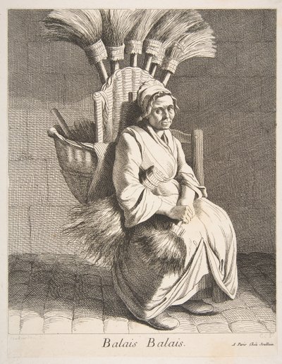 Vendedor de vassouras, 1737. de Anne Claude Philippe de Caylus