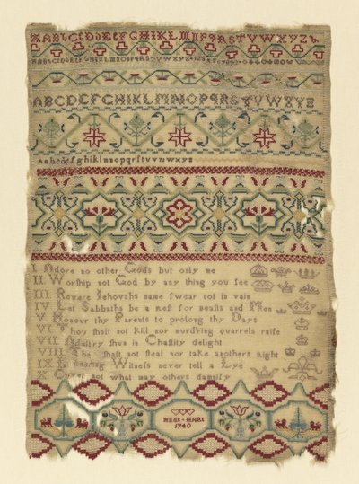 Sampler de Anne Hart