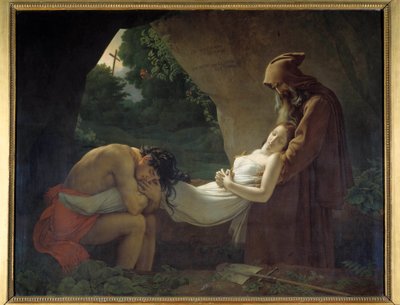 Atala para o túmulo ou funeral de Atala. Pintura de Anne Louis Girodet de Roucy-Trioson (Anne-Louis Girodet de Roucy Trioson de Anne-Louis Girodet de Roucy-Trioson