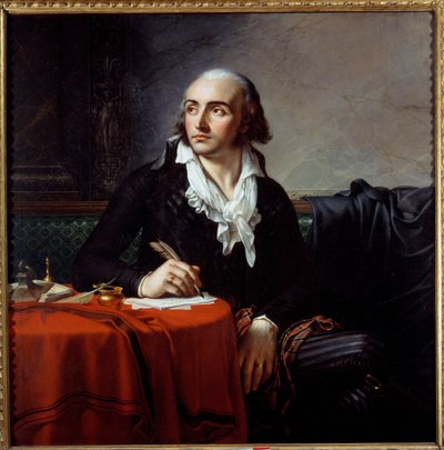 Retrato de Giuseppe Fravega (1763-1833) revolucionário italiano. Pintura de Anne Louis Girodet de Roucy-Trioson (Anne-Louis Girodet de Roucy Trioson) de Anne Louis Girodet de Roucy Trioson