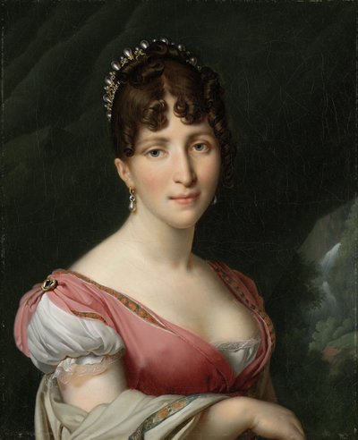 Retrato de Hortense de Beauharnais, rainha da Holanda, ca 1805-1809 de Anne Louis Girodet de Roucy Trioson