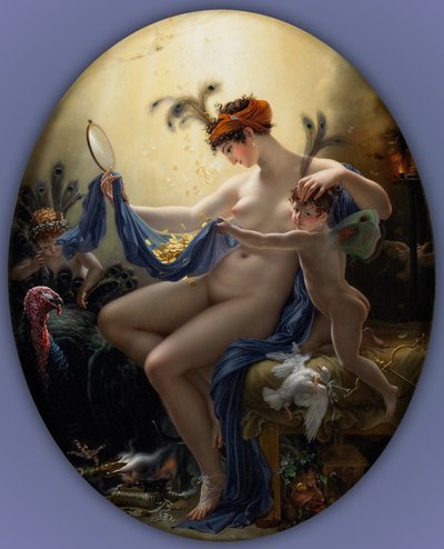 Retrato de Miss Lange como Danae de Anne-Louis Girodet de Roucy-Trioson