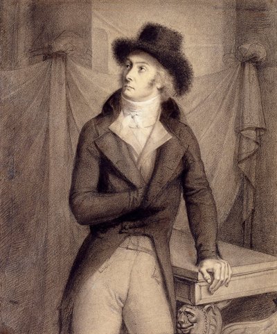 Retrato de um homem, supostamente Pierre-Paul Roger-Collard de Anne-Louis Girodet de Roucy-Trioson