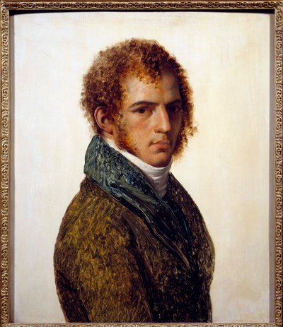 Retrato do pintor Benjamin Rolland Painting de Anne Louis Girodet de Roucy-Trioson (Anne-Louis Girodet de Roucy Trioson de Anne-Louis Girodet de Roucy-Trioson