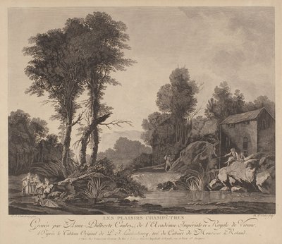 Les Plaisirs Champêtres (gravura) de Anne Philiberte Coulet