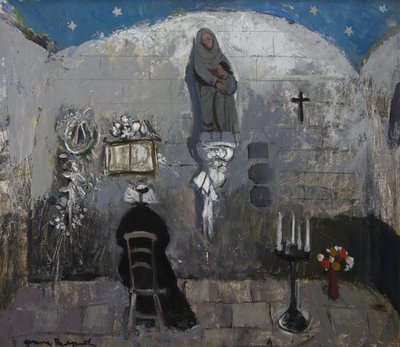 Capela da Cruz (óleo no tabuleiro do artista) de Anne Redpath