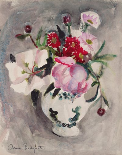 Flores, c.1955 (aguarela sobre papel) de Anne Redpath