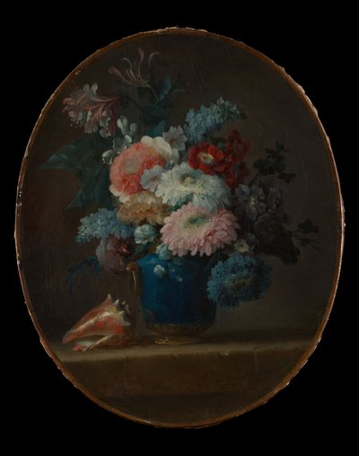 Vaso de flores e concha, 1780. de Anne Vallayer Coster