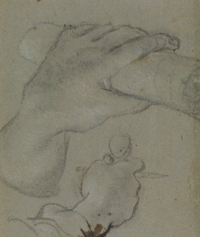 Carracci - estudo em v para as mãos de São João d