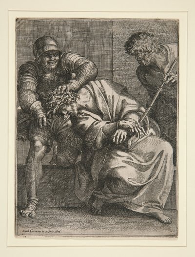Cristo coroado de espinhos de Annibale Carracci