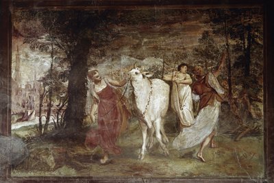 Europa liderando Júpiter (Fresco de Annibale Carracci