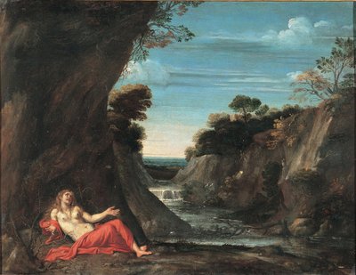 Paisagem com a penitente Madalena, entre 1601 e 1641 de Annibale Carracci