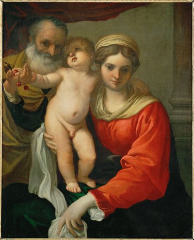 Madonna com cerejas ... de Annibale Carracci