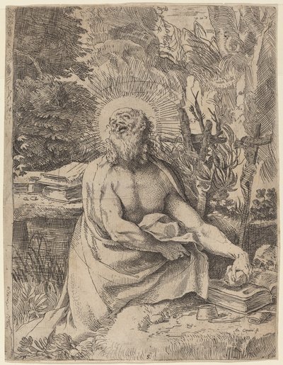 São Jerônimo no deserto de Annibale Carracci