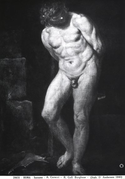 Sansão, c.1580-1609 de Annibale Carracci