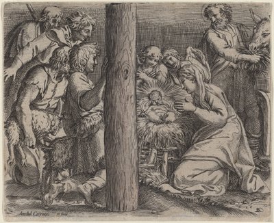 A adoração dos pastores de Annibale Carracci
