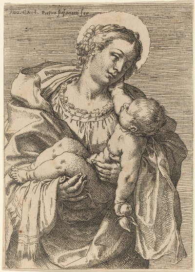 A Madona e o Menino com uma Maçã de Annibale Carracci