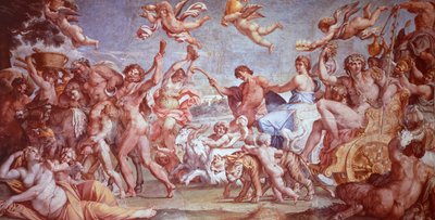 O Triunfo de Baco e Ariadne de Annibale Carracci