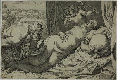 Vênus e Sátiro de Annibale Carracci
