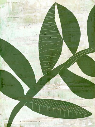 Folhas verdes abstratas de Annick