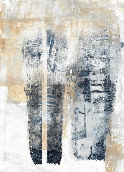 Abstrato vertical em tons suaves de Annick
