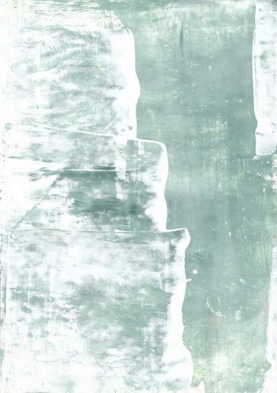 Camadas abstratas em verde suave de Annick
