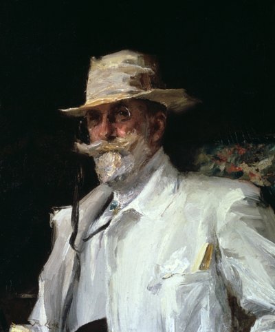 Retrato de William Merritt Chase, pintor impressionista americano, c1910 de Annie Traquair Lang