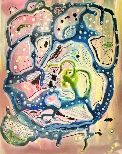 Formas orgânicas fluidas e vibrantes de Annika Tiren